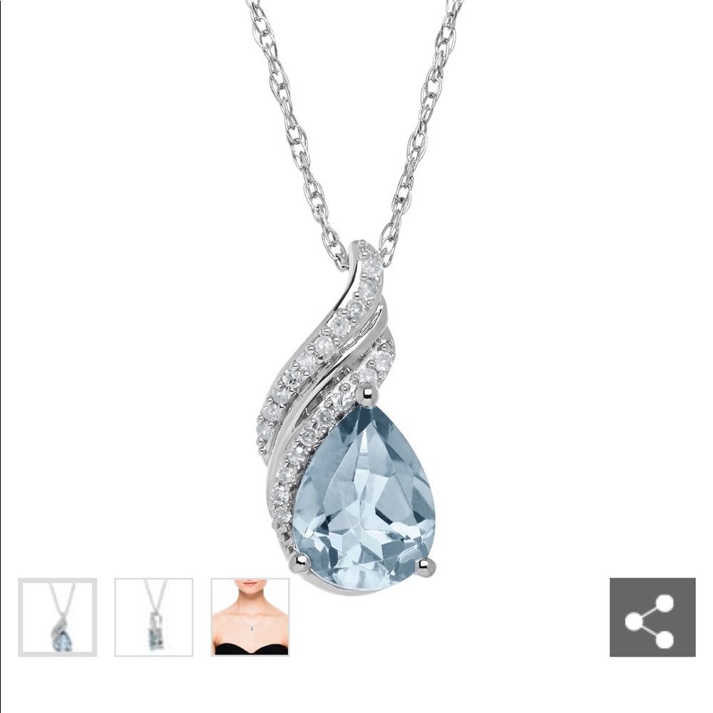 Helzberg Aquamarine Necklace